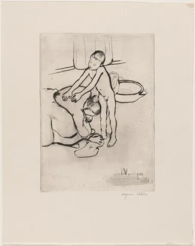 Suzanne Valadon, Catherine and Young Boy Nude