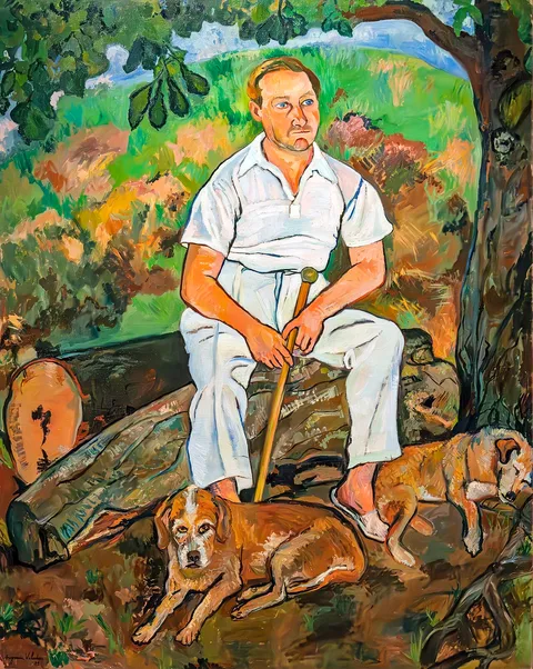 Suzanne Valadon, André Utter and his dogs