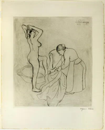 Suzanne Valadon, Woman with Large Breasts and Old Woman