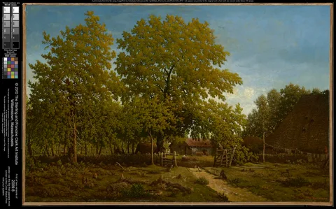 Théodore Rousseau, Farm in the Landes