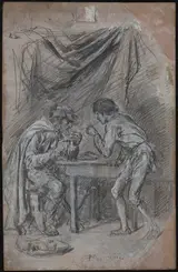 Jean-Louis-Ernest Meissonier, Lazarille de Tormes Stealing Drink from a Blind Man