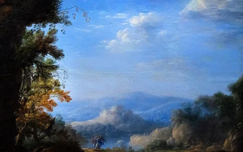 Pierre Patel I, Landscape with Jacob wrestling the angel