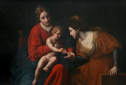 Alessandro Turchi, Mystic Marriage of St. Catherine