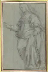Giovanni Lanfranco, Studie voor een Maria bij haar huwelijk