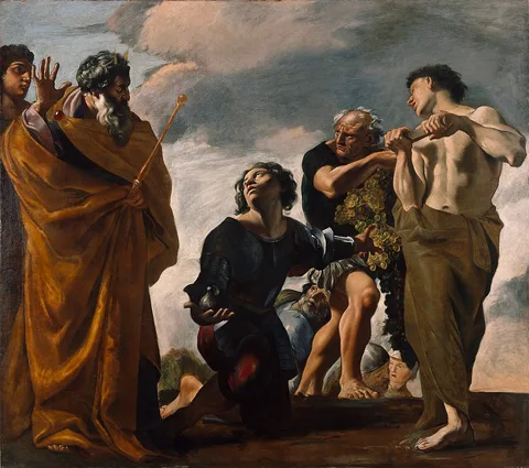 Giovanni Lanfranco, Moses and the Messengers from Canaan