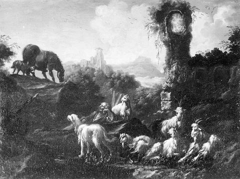 Philipp Peter Roos, Landscape with Goatherd and Goats
