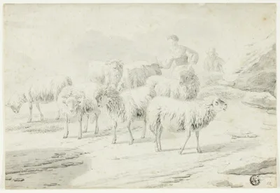 Philipp Peter Roos, Shepherdess and Sheep