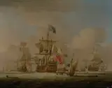 Peter Monamy, British Men-of-War and a Sloop