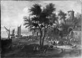 Mathys Schoevaerdts, Fish Market near a Coast Town