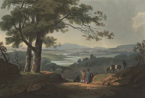 William Payne, On the River Usk, Monmouthshire