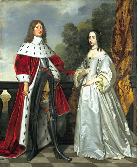 Gerrit van Honthorst, Portrait of Frederick William, Elector of Brandenburg and Luise Henriette of Nassau