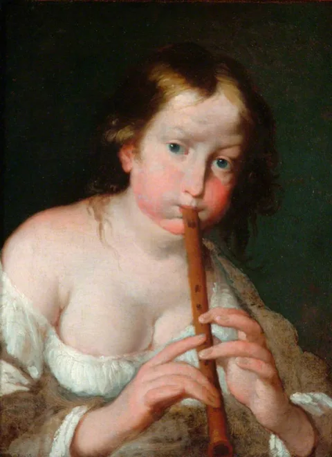 Bernardo Strozzi, Girl with a Flute