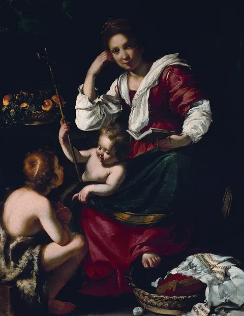 Bernardo Strozzi, Madonna and Child with the Infant Saint John