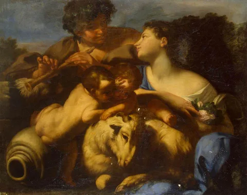 Carlo Cignani, Shepherd and Shepherdess