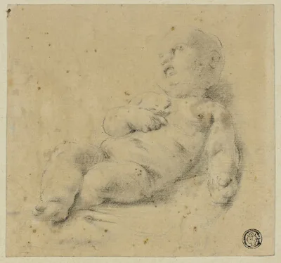 Carlo Cignani, Sleeping Christ Child Holding Cross