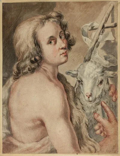 Carlo Cignani, Saint John the Baptist with Lamb