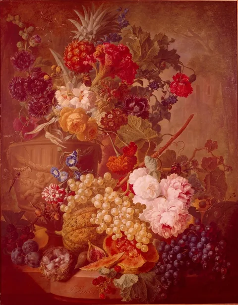 Jan van Os, Still Life with Flowers and Fruit