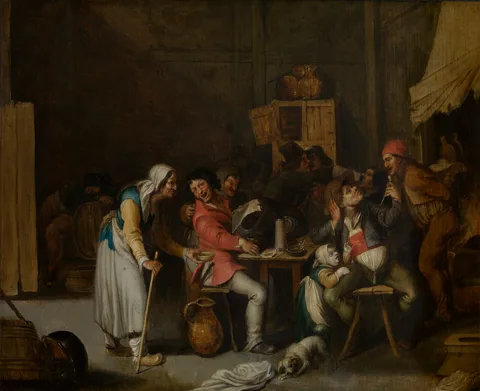Willem van Herp, Beggar Woman in a Tavern