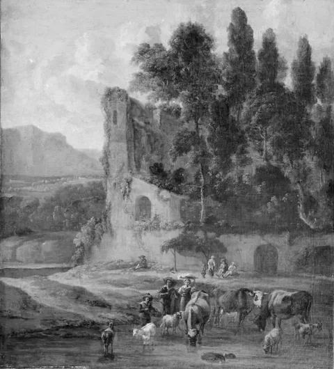 Hendrick Mommers, Cattle by a Ford