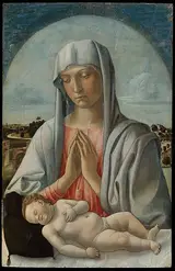 Giovanni Bellini, Madonna Adoring the Sleeping Child