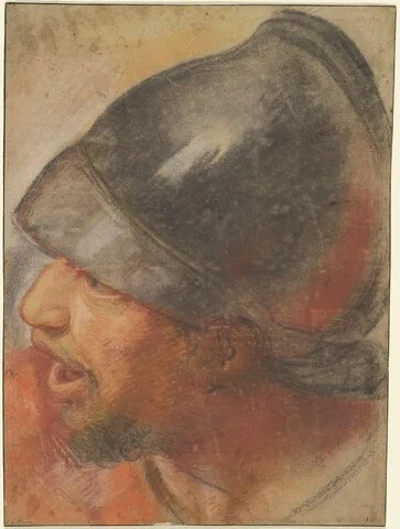 Charles Le Brun, Head of a Macedonian Soldier