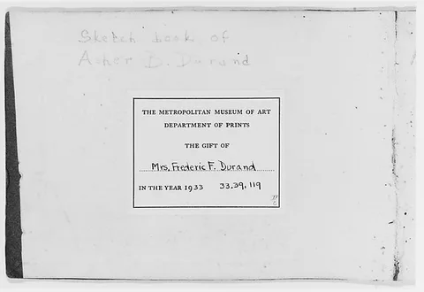 Asher Brown Durand, Sketchbook of Landscape and Figure Subjects