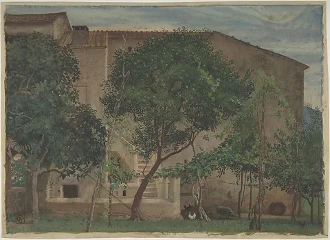 Walter Crane, Italian Farmhouse