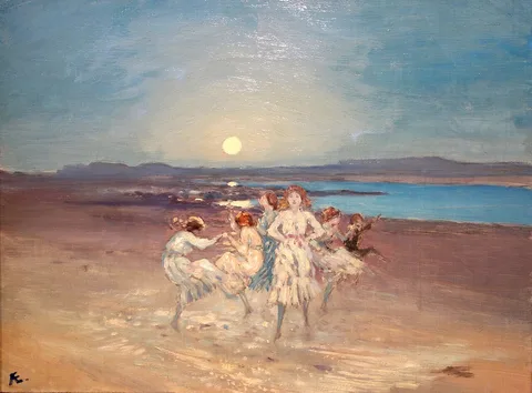 George William Russell, Children Dancing on the Strand