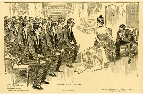 Charles Dana Gibson, Two's Company-Three's a Crowd