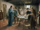 Fritz von Uhde, The Mealtime Prayer