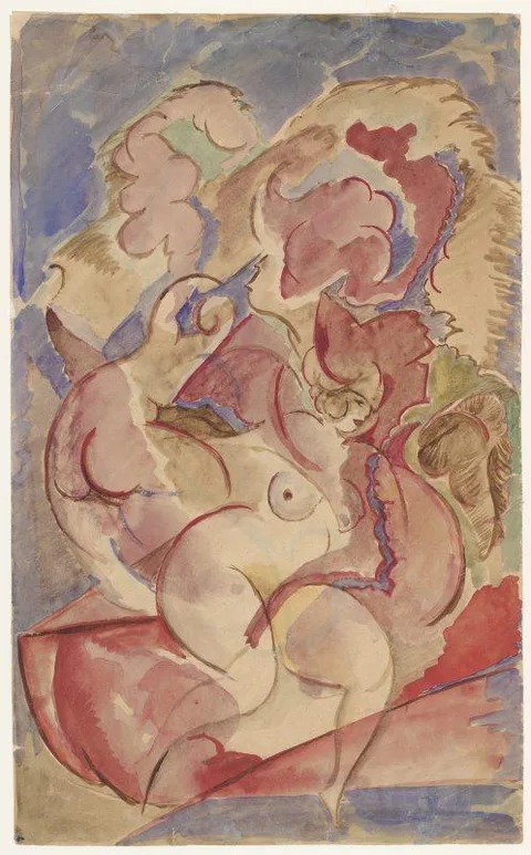 Leon Chwistek, Two female nudes composition