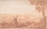 Jan Baptist Weenix, An Extensive Panoramic Landscape with a Windmill