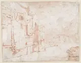 Jan Baptist Weenix, Dilapidated Buildings beside Water