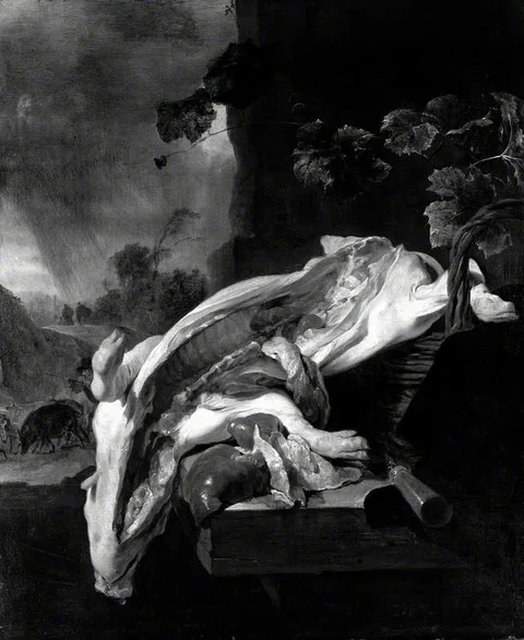 Jan Baptist Weenix, A Pig's Carcase