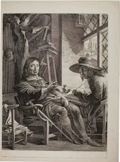 James Barry, Milton Dictating to Ellwood the Quaker