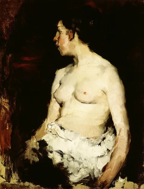 Frank Duveneck, Seated Nude