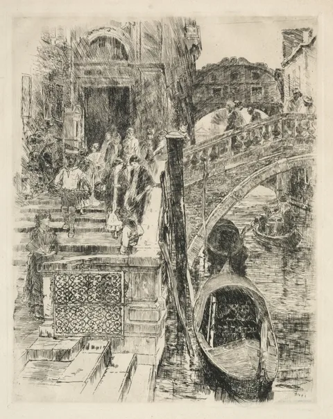 Frank Duveneck, Bridge of Sighs, Venice