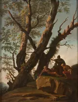 Andrea Locatelli, Landscape with Soldiers and Peasants