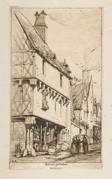 Charles Méryon, An Old House, or The Musician's House, Bourges