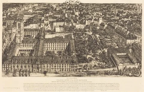 Charles Méryon, Collège Henri IV, Paris, ou Lycée Napoléon (Henry IV College or Napoleon School, Paris)