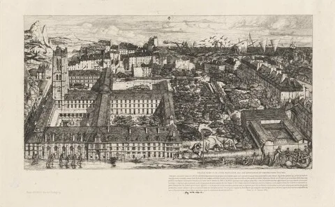 Charles Méryon, Collège Henri IV, Paris, ou Lycée Napoléon (Henry IV College or Napoleon School, Paris)