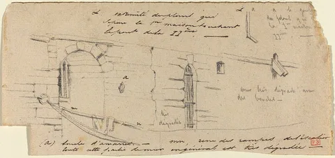 Charles Méryon, Study for "Le Petit Pont"