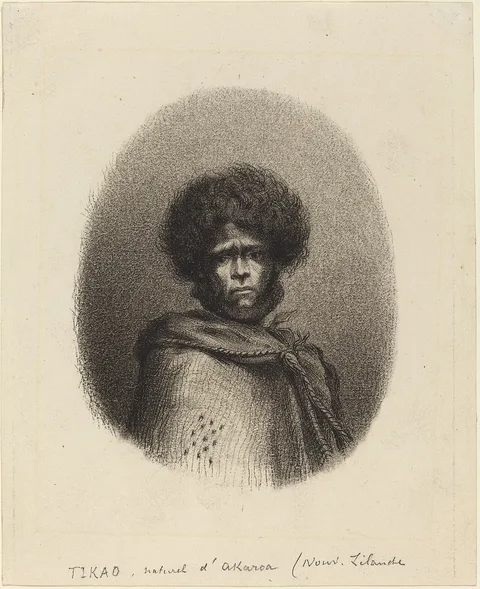 Charles Méryon, Tikao, naturel d'Akaroa