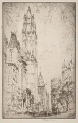 Joseph Pennell, The Woolworth Building