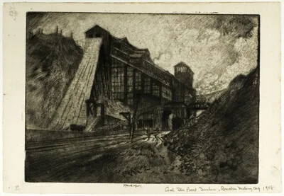 Joseph Pennell, Coal—The Great Incline, Breaker, Mahanoy City