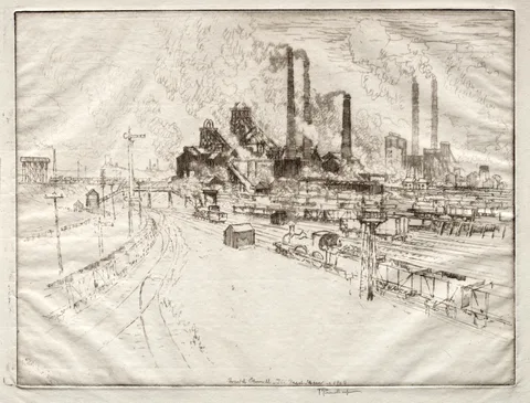Joseph Pennell, The Great Main, Near Sheffield