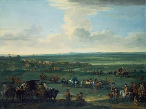 John Wootton, George I at Newmarket, 4 or 5 October, 1717