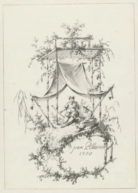 Jean-Baptiste Pillement, Composition in Chinoiserie style