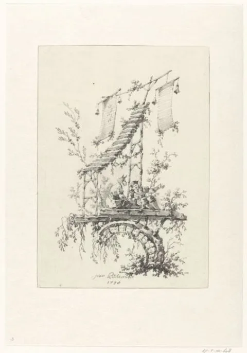 Jean-Baptiste Pillement, Ornamentale compositie in chinoiserie-stijl