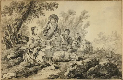 Jean-Baptiste Pillement, Pastoral Scene